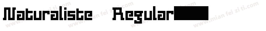 Naturaliste Regular字体转换